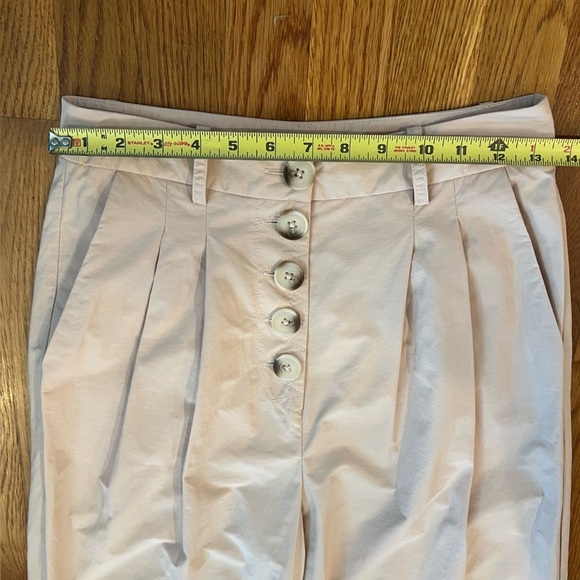 L’ACADEMIE REVOLVE Delphine Pant Blush Wide Leg Crop Khaki Women’s Size Small - Picture 11 of 16